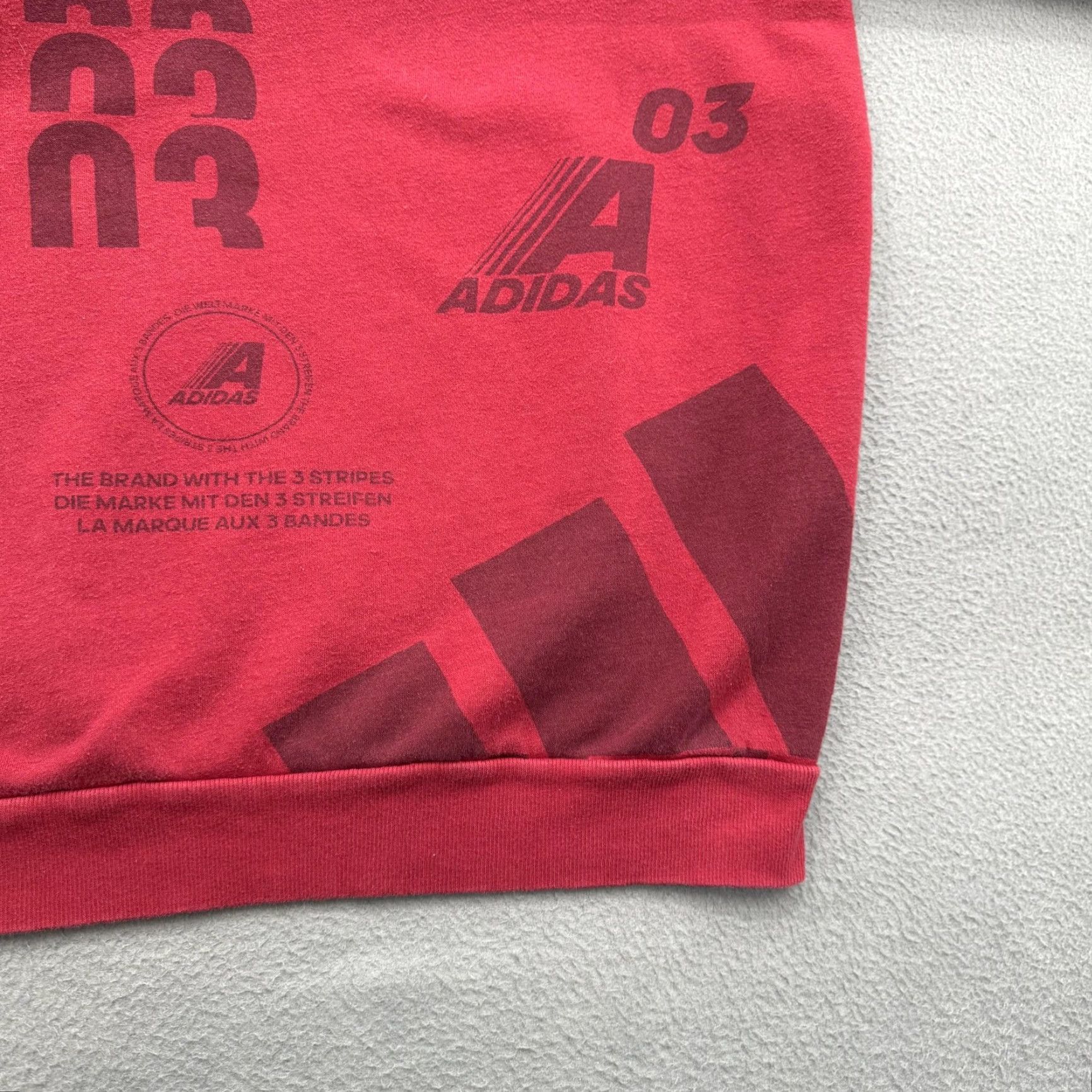 Adidas VINTAGE Adidas Sweatshirt Mens L Red Training Graphic Pullover Fleece Crewneck Size US L / EU 52-54 / 3 - 7 Thumbnail