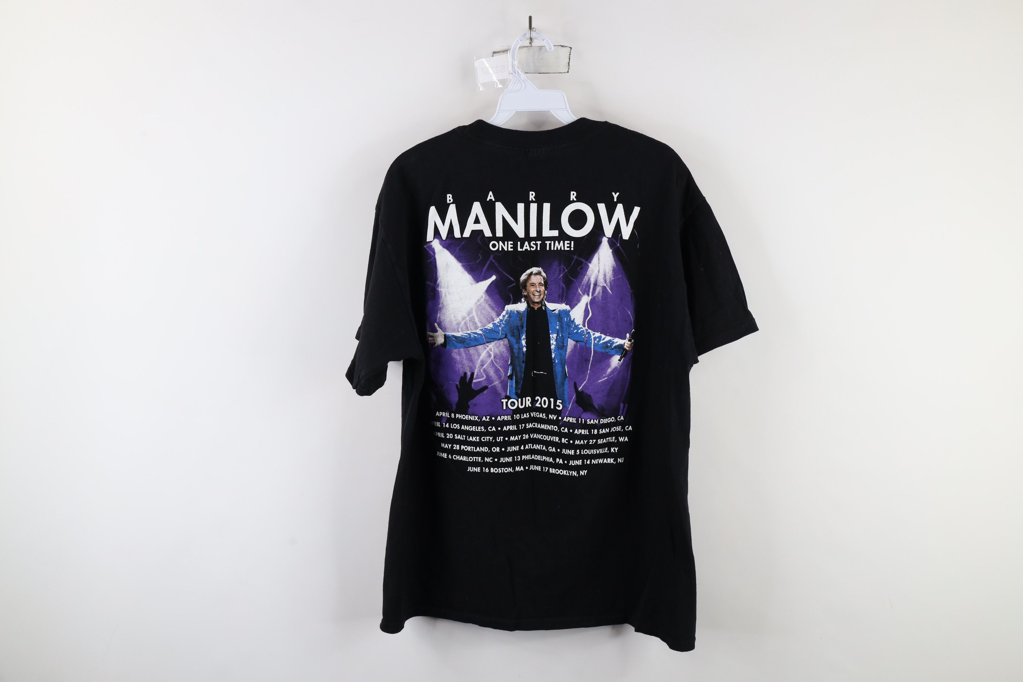 Vintage Vintage Y2K Last Time Tour Barry Manilow Band T-Shirt Black Size US L / EU 52-54 / 3 - 12 Thumbnail