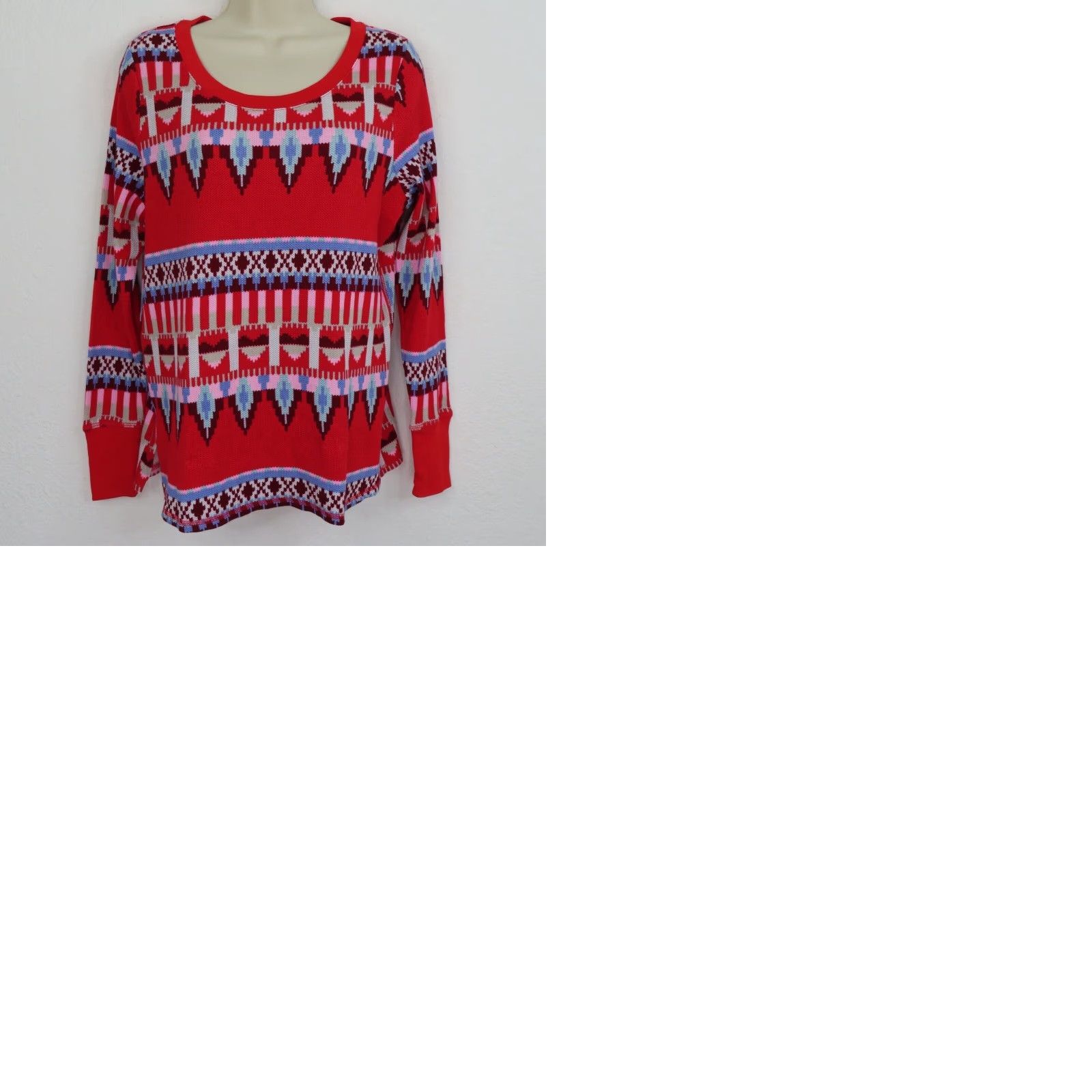 Victoria's Secret Victoria's Secret Womens Small Nordic Waffle Thermal Long Sleeve Shirt Christmas Red XS S? Size S / US 4 / IT 40 - 9 Thumbnail