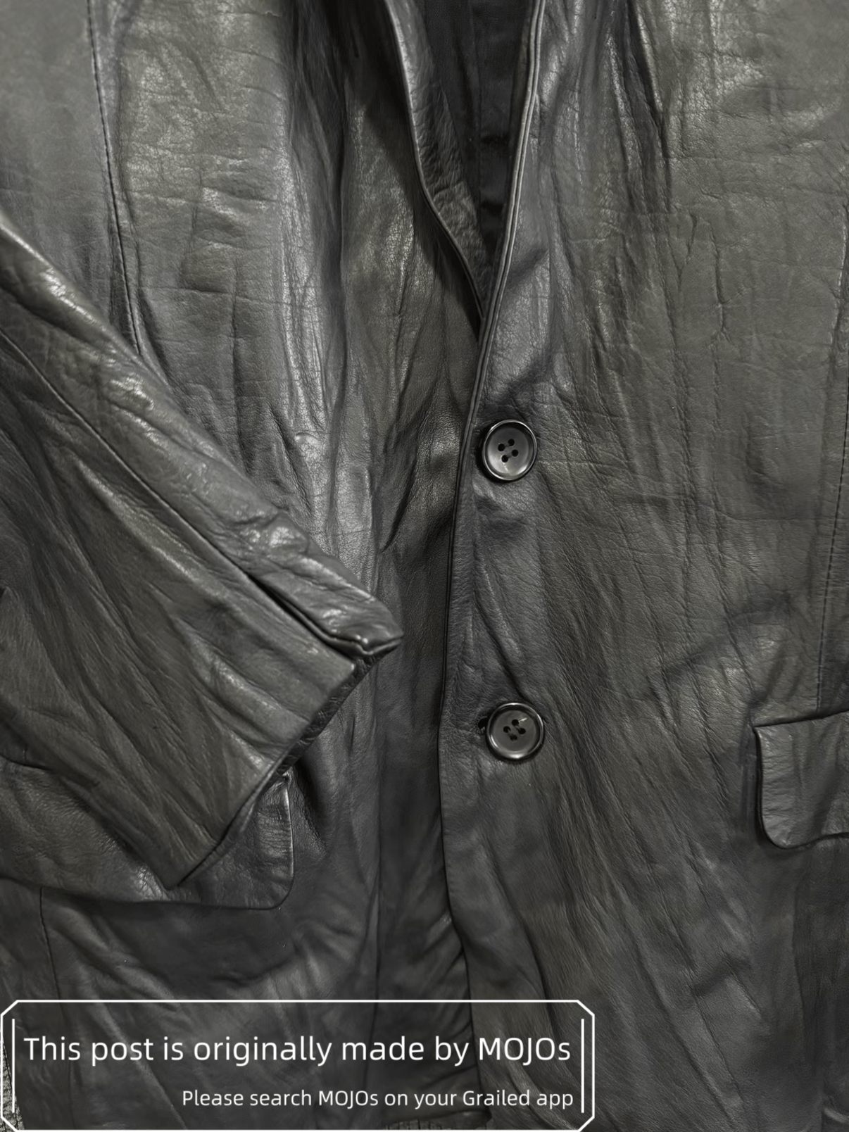 Julius Sz 1 Julius 7 04SS Leather Blazer mojos194311 Size US S / EU 44-46 / 1 - 2 Thumbnail