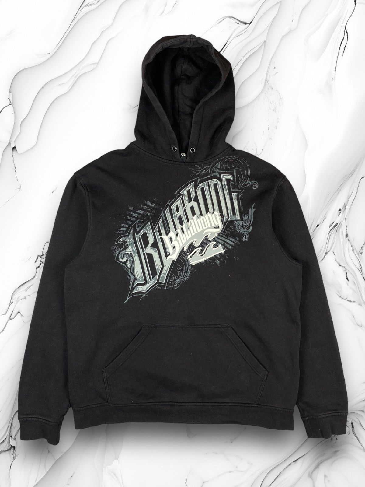 Pre-owned Billabong Vintage  Hoodie Y2k Size Xl In Black