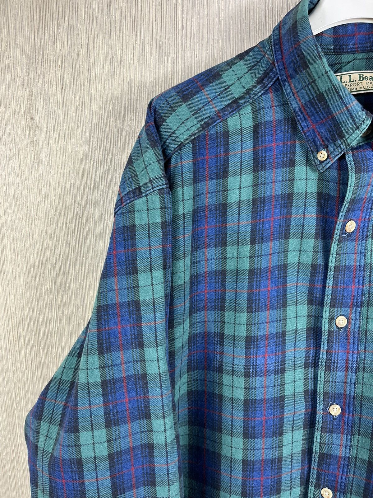 Flannel × L.L. Bean Vintage LL Bean plaid tartan flannel shirt USA with pocket Size US L / EU 52-54 / 3 - 5 Thumbnail