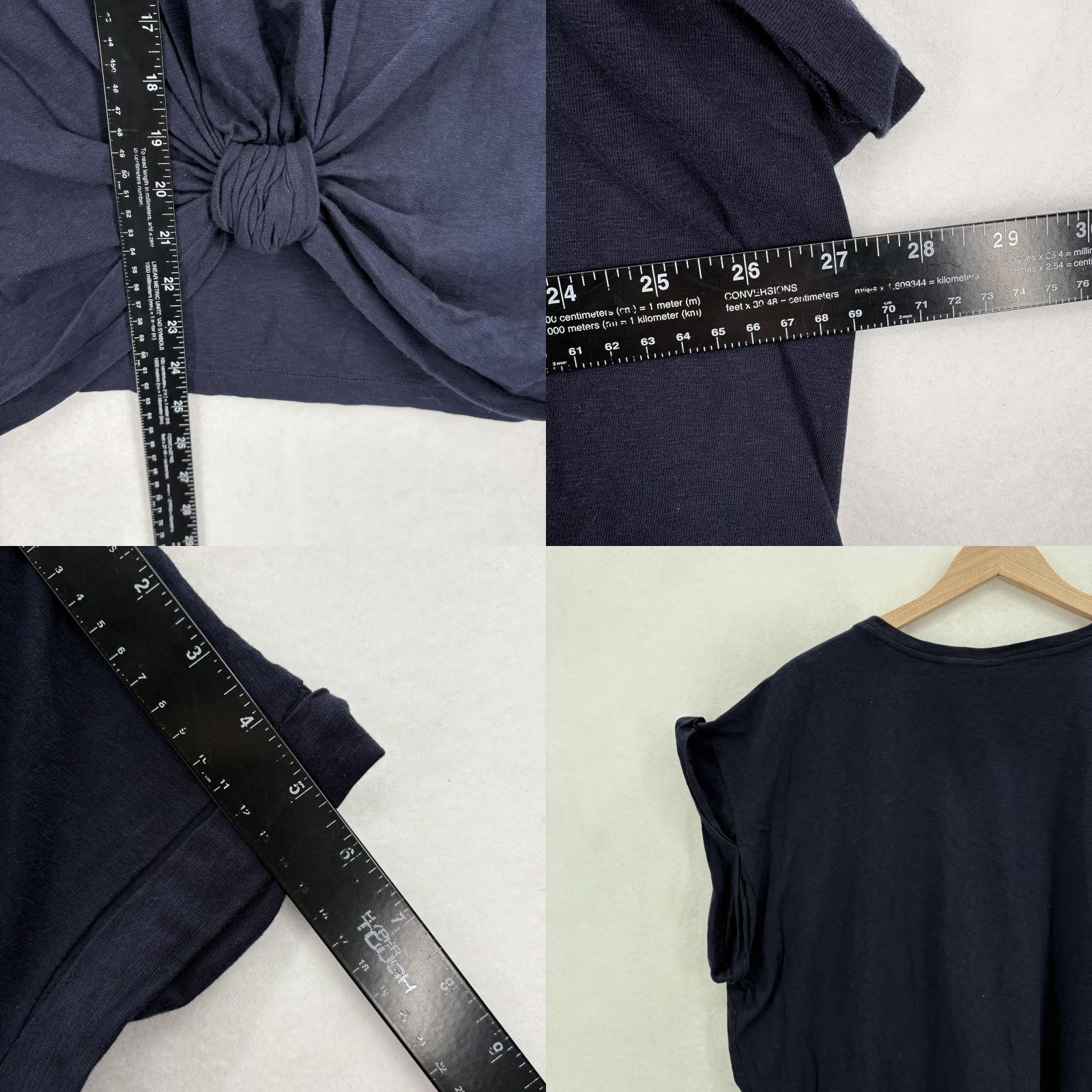 Vintage Chico's Shirt Womens XXL Blue Short Sleeve Cotton Slub Knot Front Tee NWT Shirt Womens 4 XXL Blue Short Sleeve Cotton Slub Knot Front Tee Top NWT Size XXL / US 16-18 / IT 52-54 - 8 Thumbnail