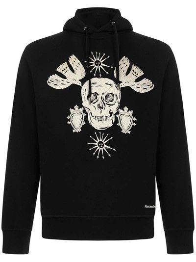 Alexander McQueen o1y1024 Hooded Sweatshirt In Black Size US S / EU 44-46 / 1 - 1 Thumbnail