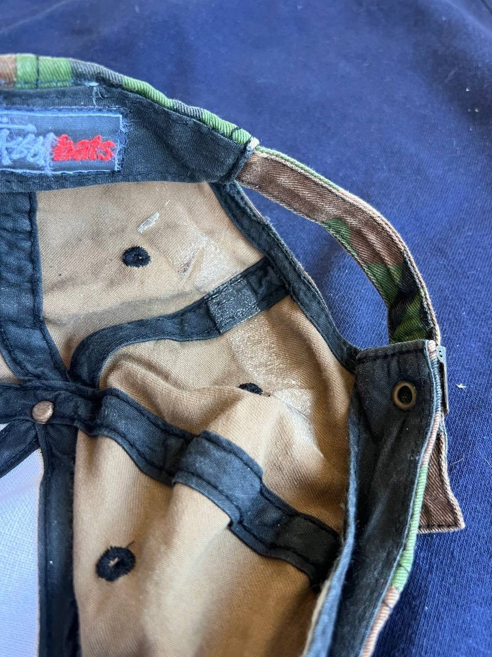 90s Vintage Stussy Camo Cap Hat Military Hats