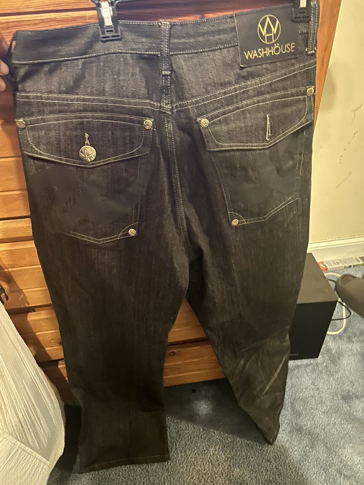 Vintage Y2K Black Denim Jeans Size 38 Size US 38 / EU 54 - 2 Thumbnail