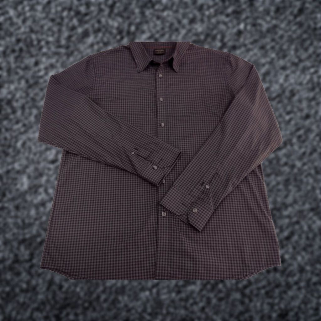 Oakley Oakley Men's Button-Up Shirt L Black/Grey Plaid Logo #1368 Size US L / EU 52-54 / 3 - 1 Thumbnail