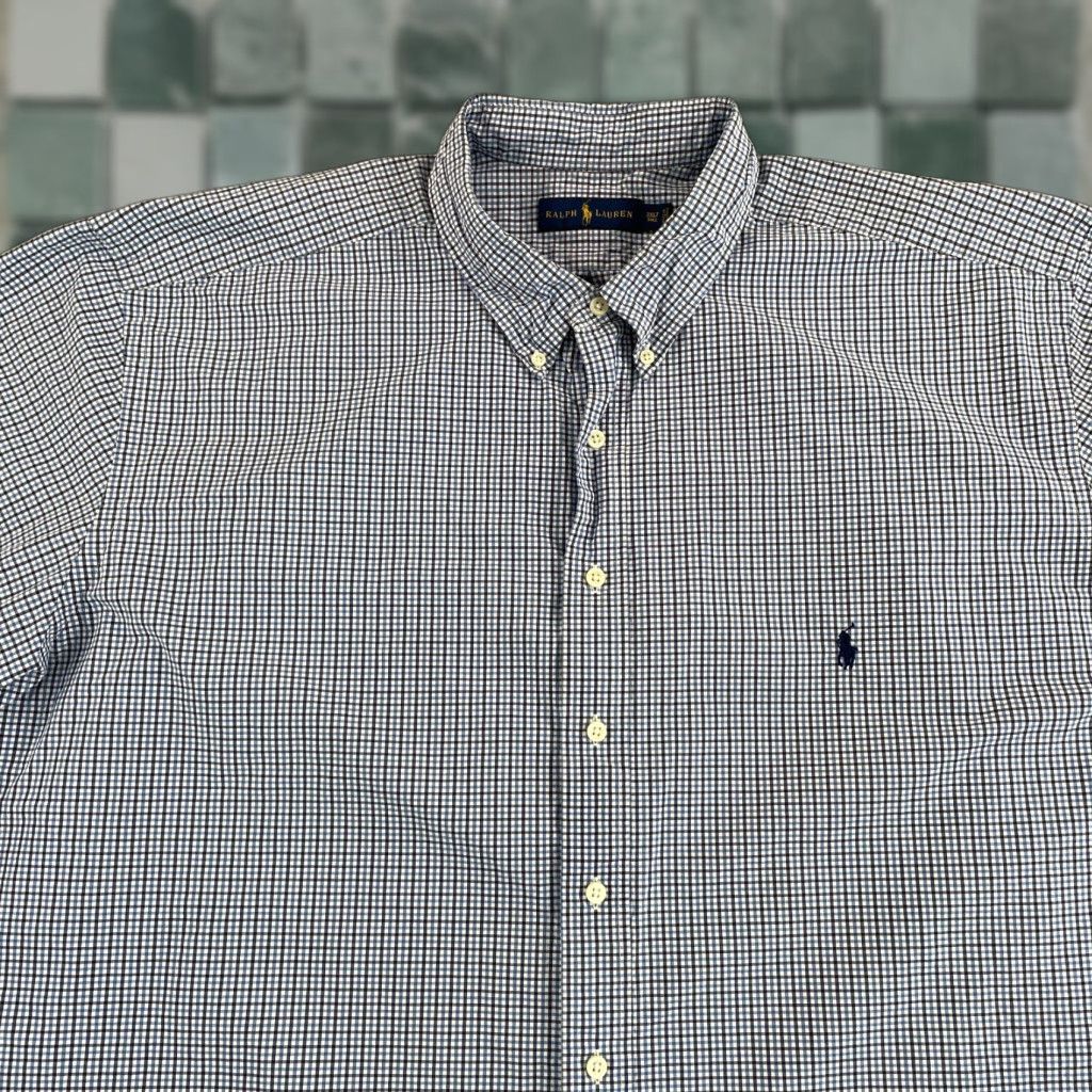 Polo Ralph Lauren Polo Ralph Lauren Oxford Shirt Men 2XLT Tall Plaid Short Sleeve Polo Ralph Lauren oxford shirt Men 2XLT Tall Blue Plaid Short Sleeve Pony Preppy Size US XXL / EU 58 / 5 - 1 Thumbnail