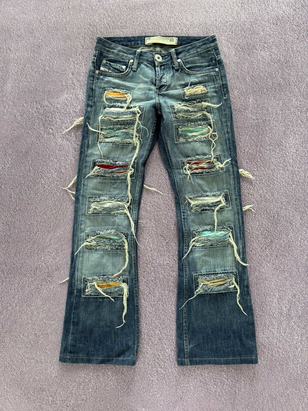 パンツ archive grunge diesel fade denim pants Diesel Men M Flare Distress Denim Pants Archive Y2K Luxury
