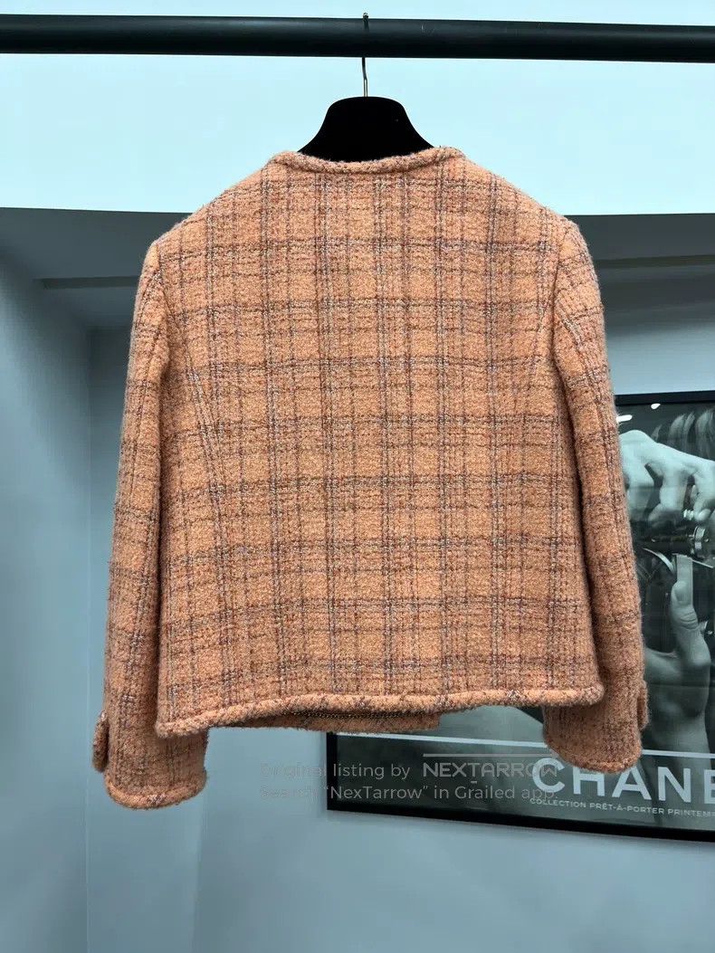 Chanel Chanel 24A Manchester orange soft double-breasted jacket Size XXS / US 00 / IT 34 - 3 Thumbnail