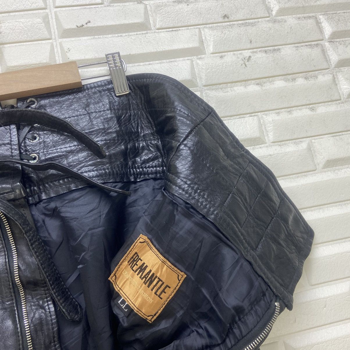 Japanese Brand Vintage Japanese Brand Fremantle Lace Leather Biker Pants Size US 30 / EU 46 - 23 Thumbnail