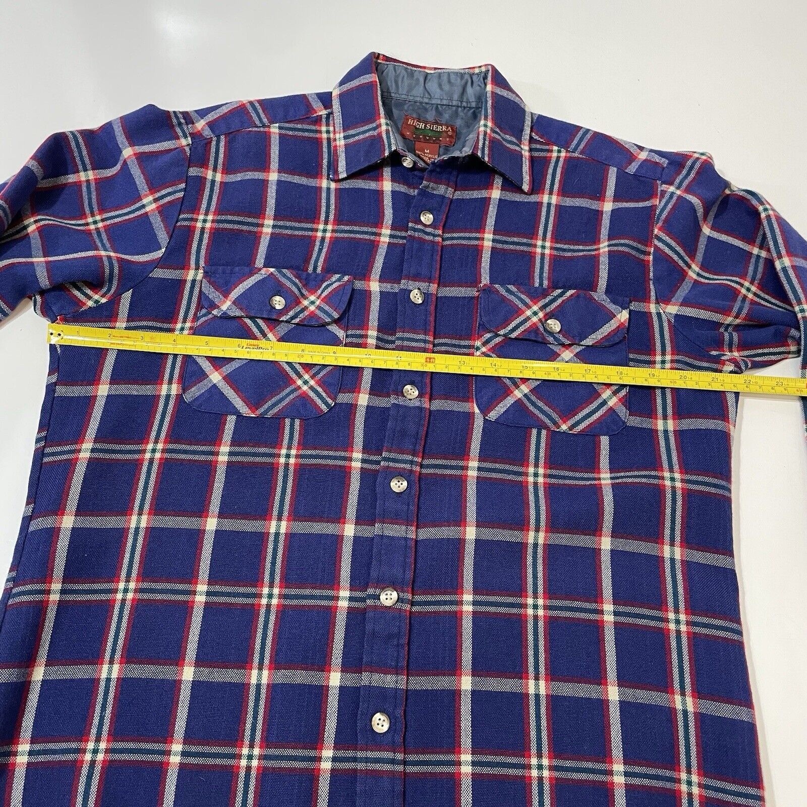 High Sierra VTG High Sierra Flannel Plaid Shirt Red White Blue Check M Size US M / EU 48-50 / 2 - 6 Thumbnail