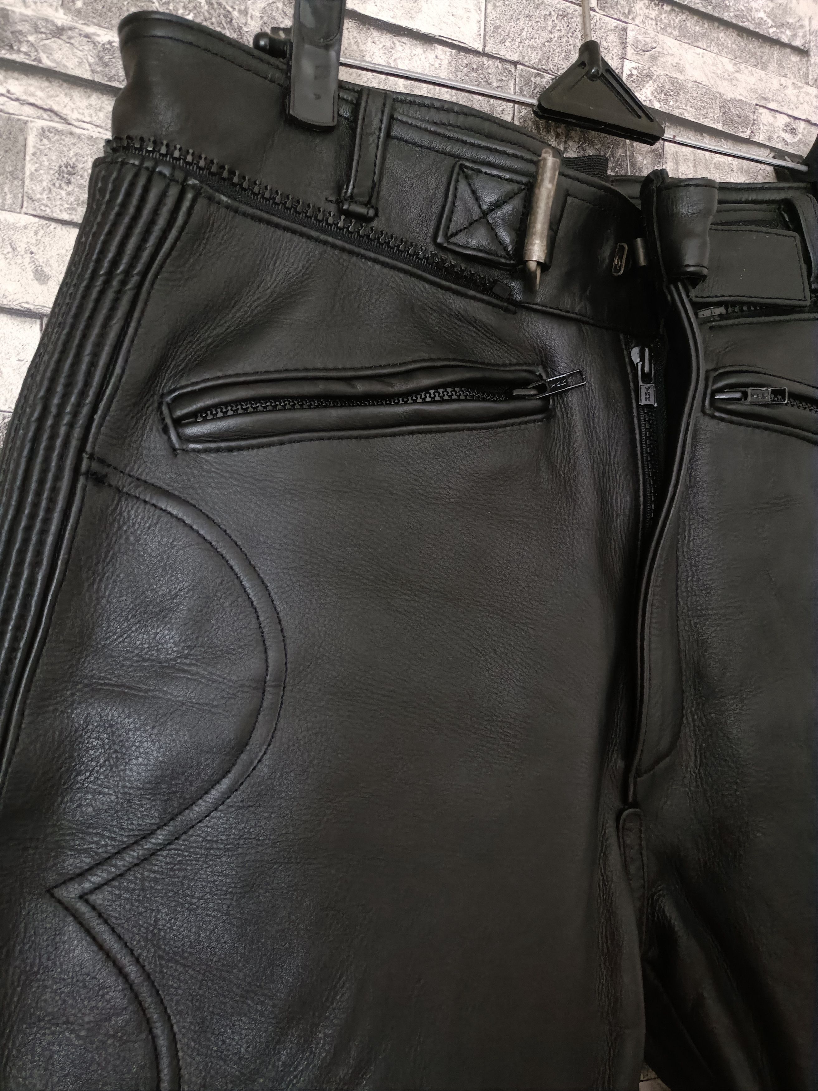 Leather Best of the road by Dieter Braun biker leather pants Size US 30 / EU 46 - 4 Thumbnail