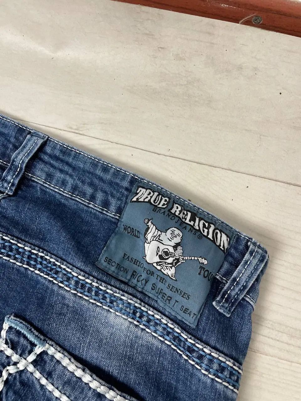 True Religion Vintage True Religion Ricky Super T Denim Jeans Japan Size US 36 / EU 52 - 14 Thumbnail