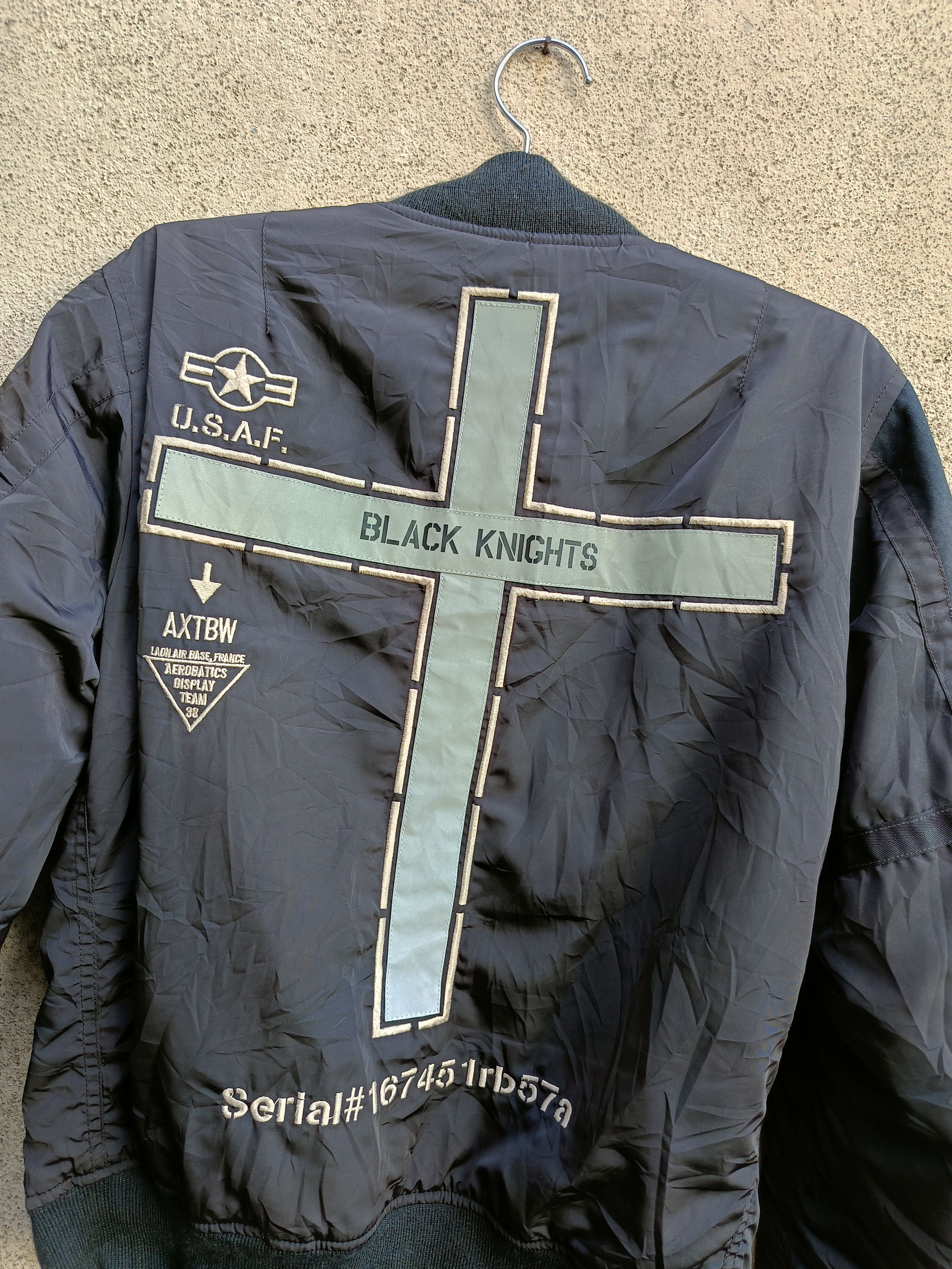 Avirex AVIREX BLACK KNIGHTS MA-1 BOMBER FLIGHT JACKET Size US M / EU 48-50 / 2 - 5 Thumbnail