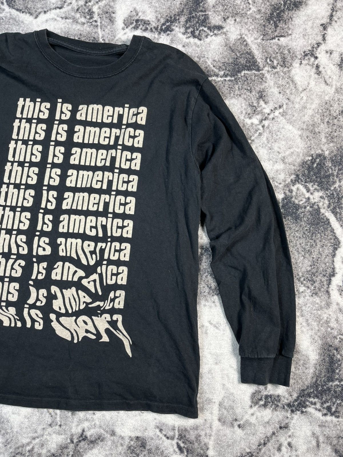 Other This Is America Graphic Long Sleeve T-Shirt Black Size US M / EU 48-50 / 2 - 4 Thumbnail