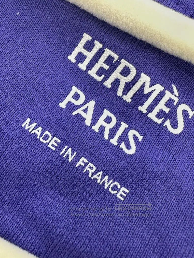 Hermes Hermes Purple Pocket Embroidery T-Shirt Size XS / US 0-2 / IT 36-38 - 3 Thumbnail
