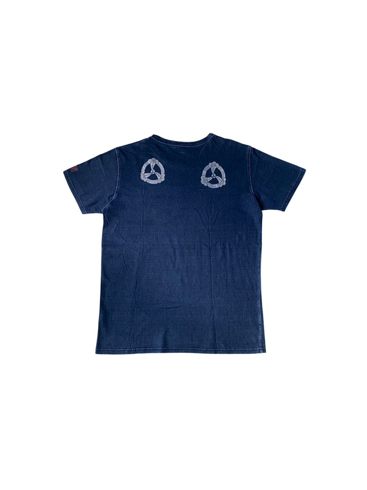 Japanese Brand Vintage Eternal Japan Indigo Blue Dragon Sukajan Tshirt Size US L / EU 52-54 / 3 - 2 Thumbnail