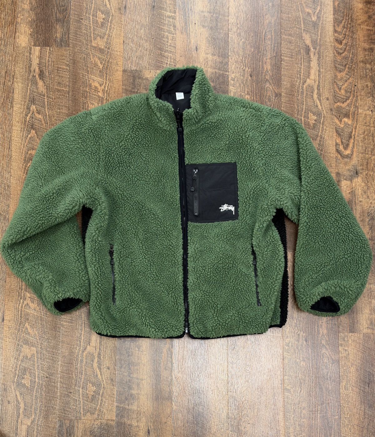 Stussy Stussy 8 Ball Sherpa Reversible Jacket Size US L / EU 52-54 / 3 - 3 Thumbnail