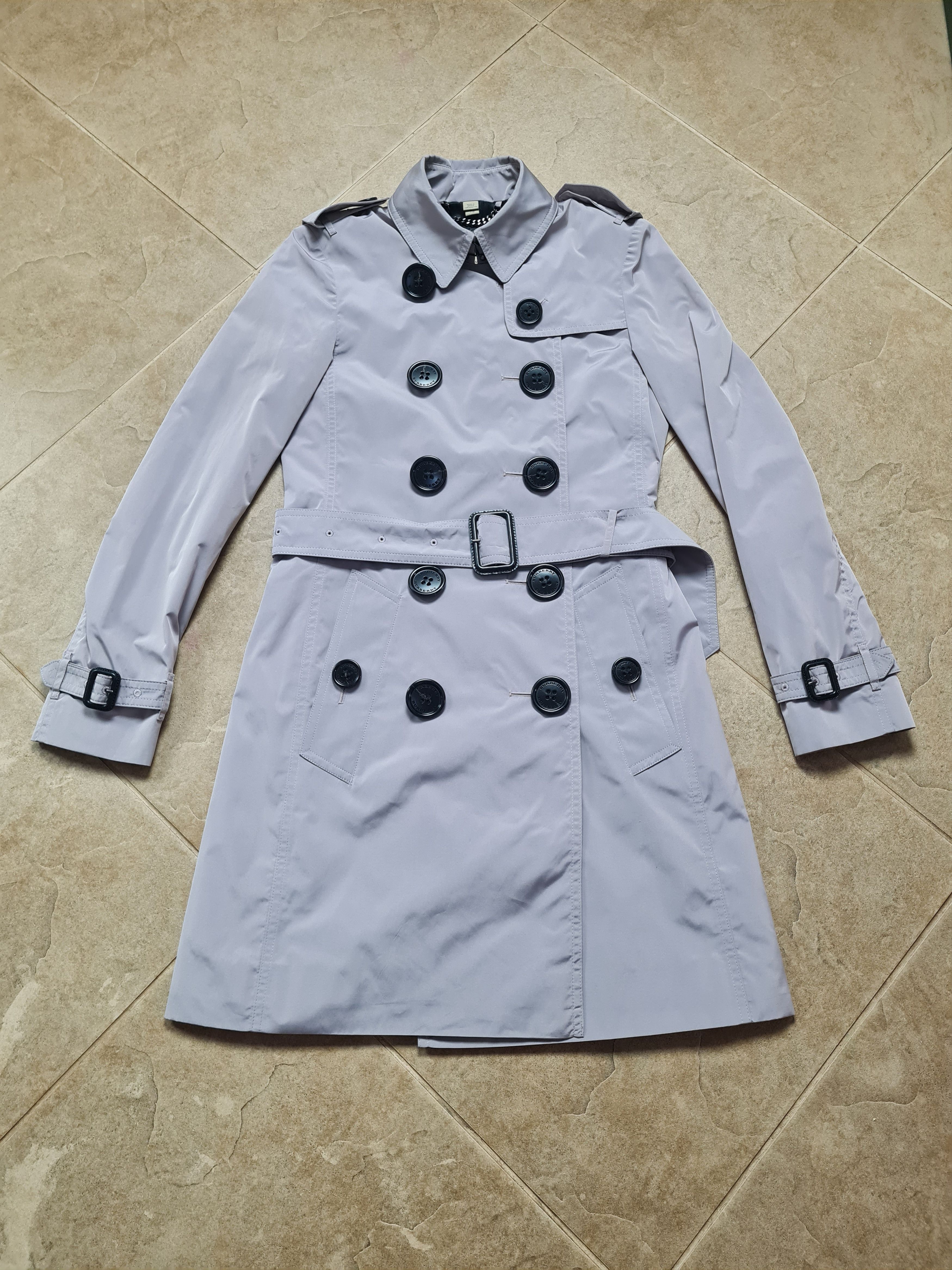 Burberry Burberry Trench Coat Size/S Cotton Blend Nova check Gray Size S / US 4 / IT 40 - 4 Thumbnail