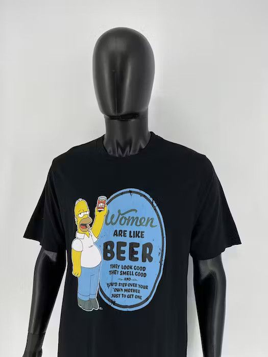 Other Vintage The Simpsons "Women Are Like BEER" T-Shirt Movie Size US XL / EU 56 / 4 - 8 Thumbnail