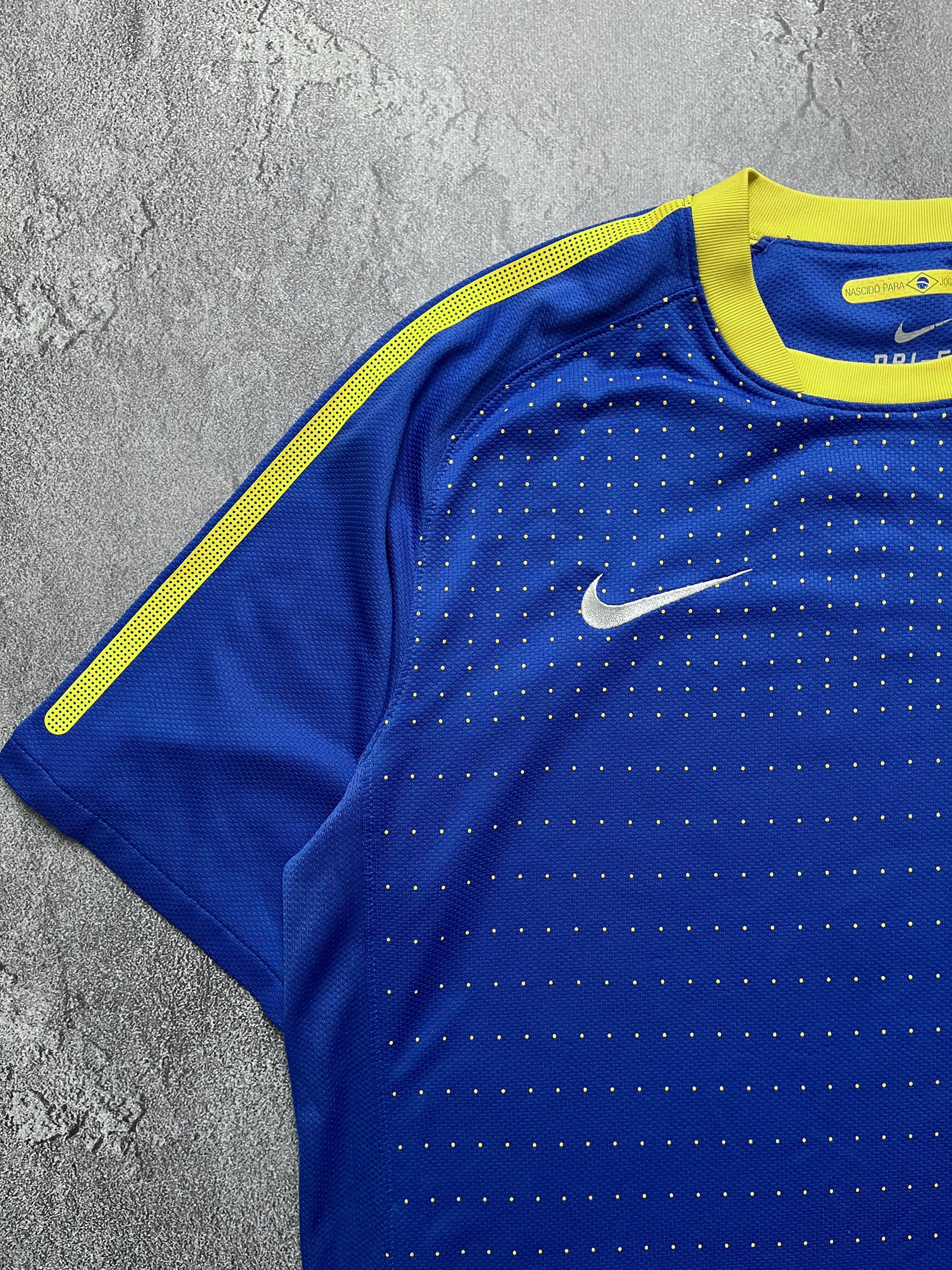 Nike Nike Brazil 2010 2011 Football Shirt Tee Jersey Soccer L Size US L / EU 52-54 / 3 - 3 Thumbnail