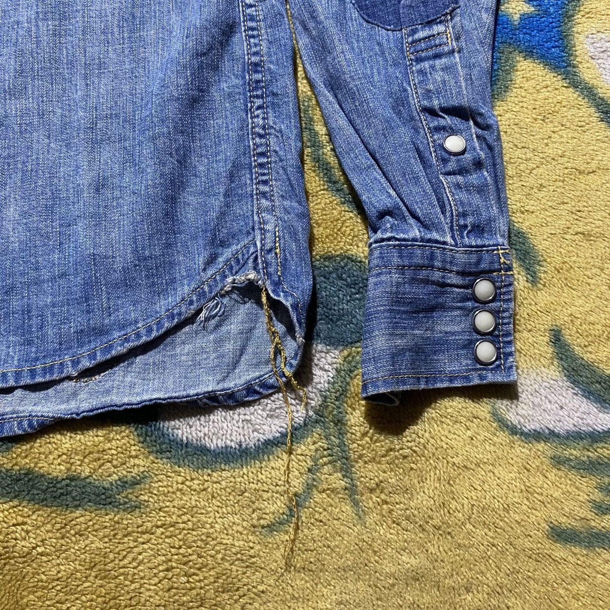 Remi Relief Remi Relief Blue Denim Western Shirt Size US S / EU 44-46 / 1 - 6 Thumbnail