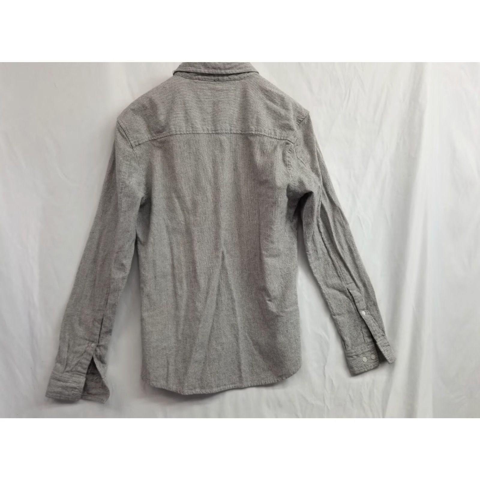 Vintage Sludr Shirt Mens Gray Button Up Linen Blend Long Sleeve shirt Size Small Size US S / EU 44-46 / 1 - 2 Thumbnail