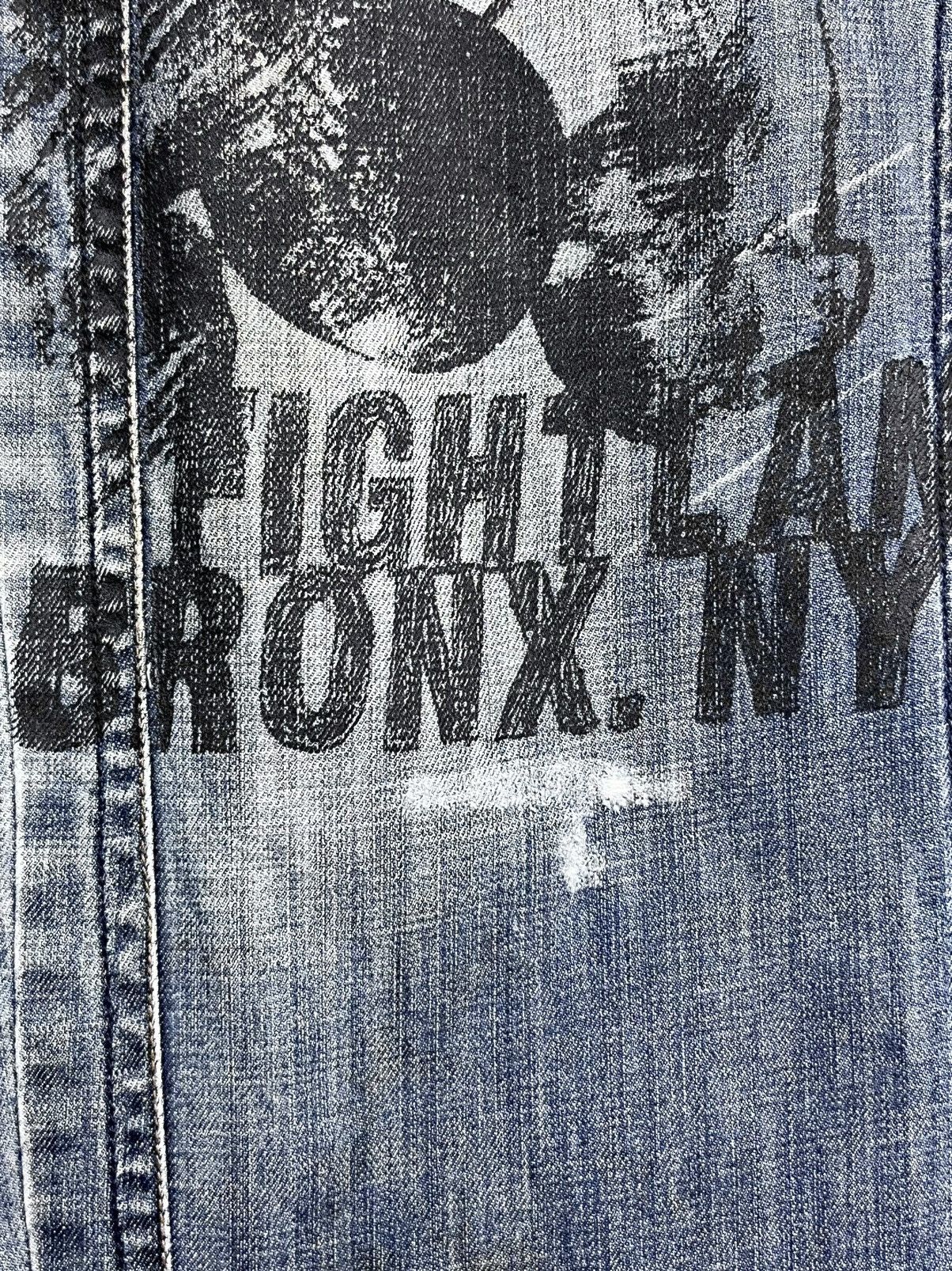 Everlast 🔥Vintage EVERLAST NEW YORK CITY FIGHTLAND Distressed Denim Size US 34 / EU 50 - 4 Thumbnail