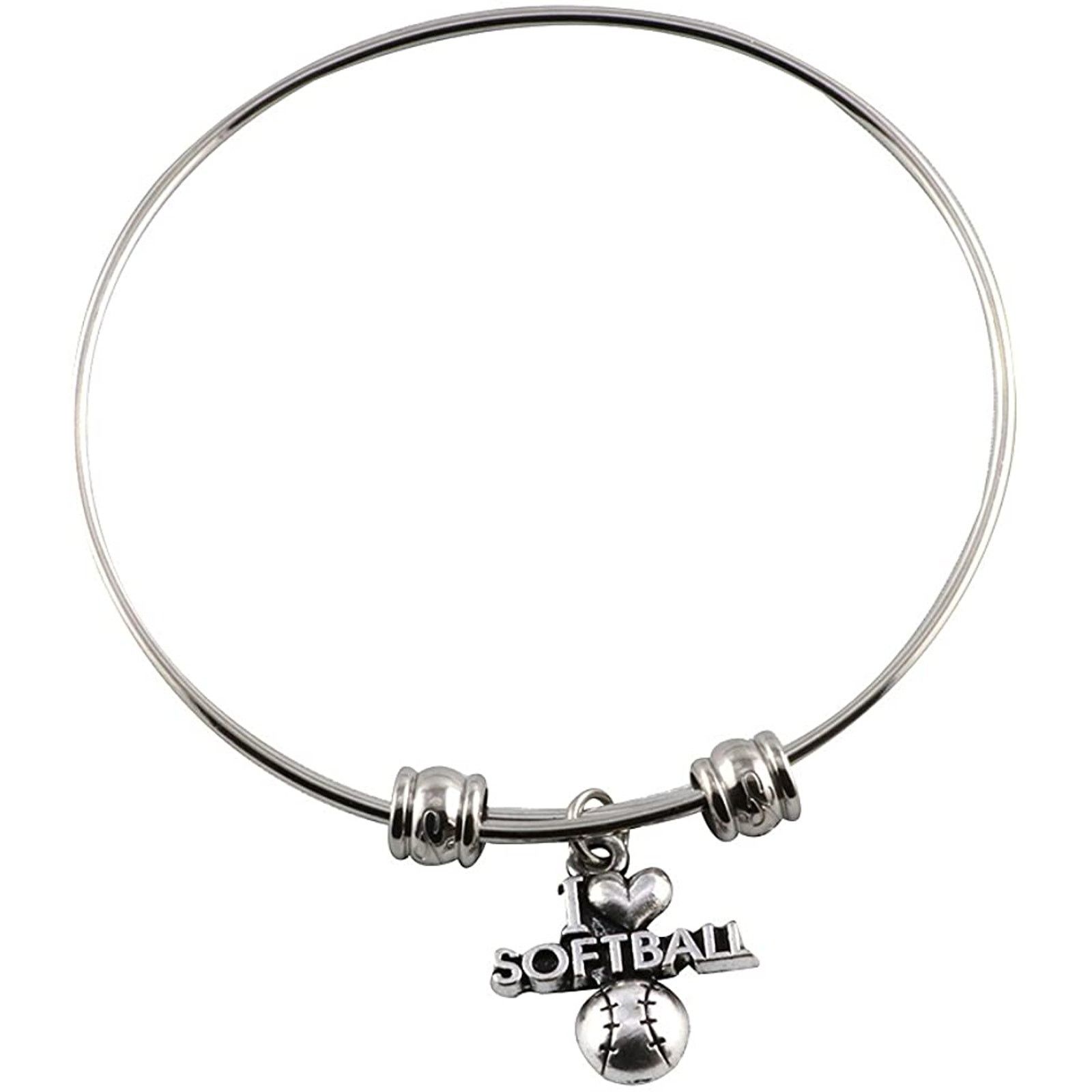 & Other Stories I Love Softball Bangle Bracelet Jewelry Size ONE SIZE - 1 Thumbnail
