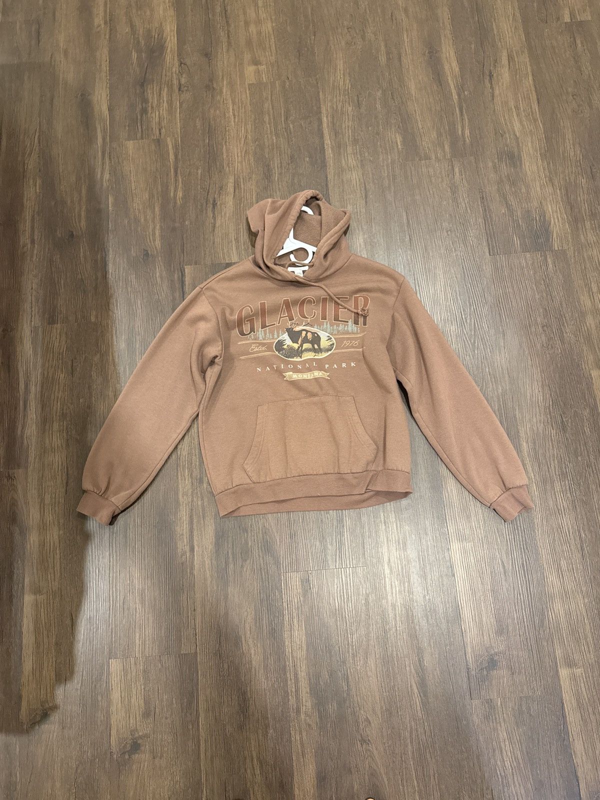 Vintage Vintage Brown Graphic Hoodie Size US S / EU 44-46 / 1 - 1 Thumbnail