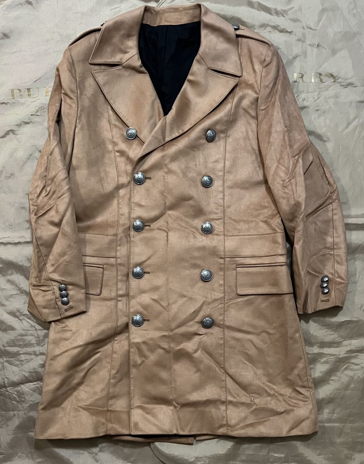 Balmain Balmain - Slim-Fit Double-Breasted Coat - Camel size 54 Size US L / EU 52-54 / 3 - 1 Thumbnail
