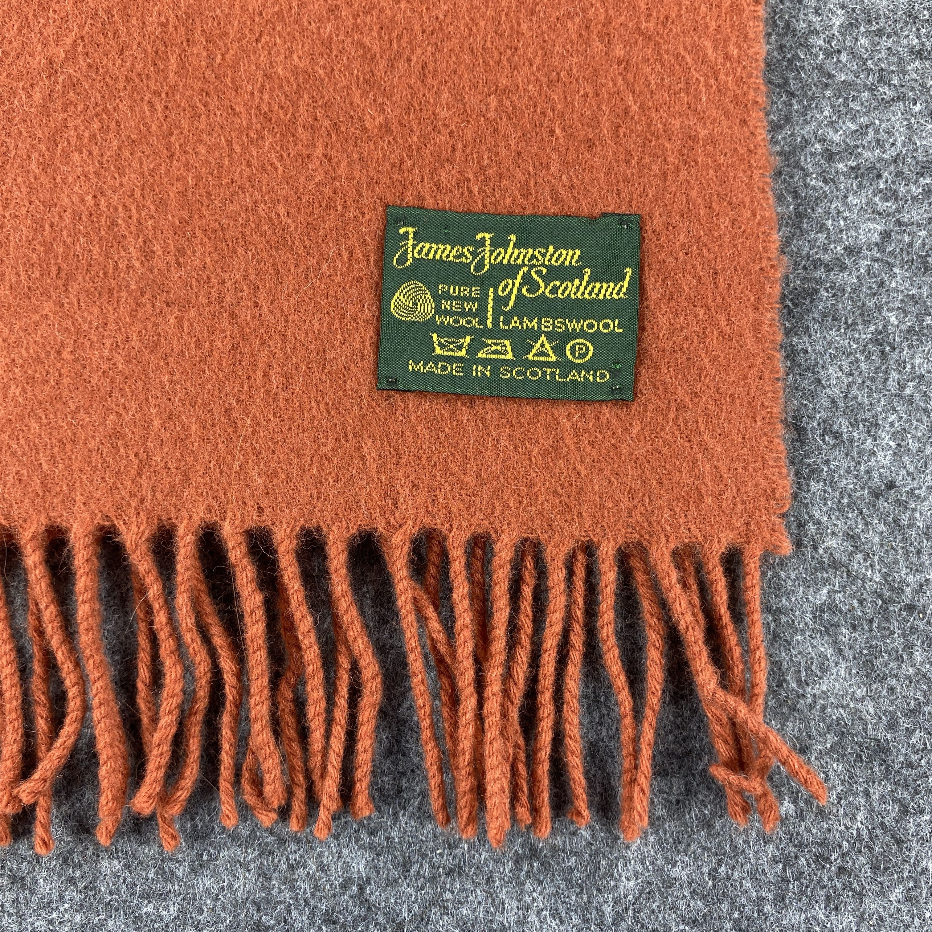 Vintage James Johnston Scarf # Muffler # Neckwear # z # D514 Size ONE SIZE - 2 Thumbnail