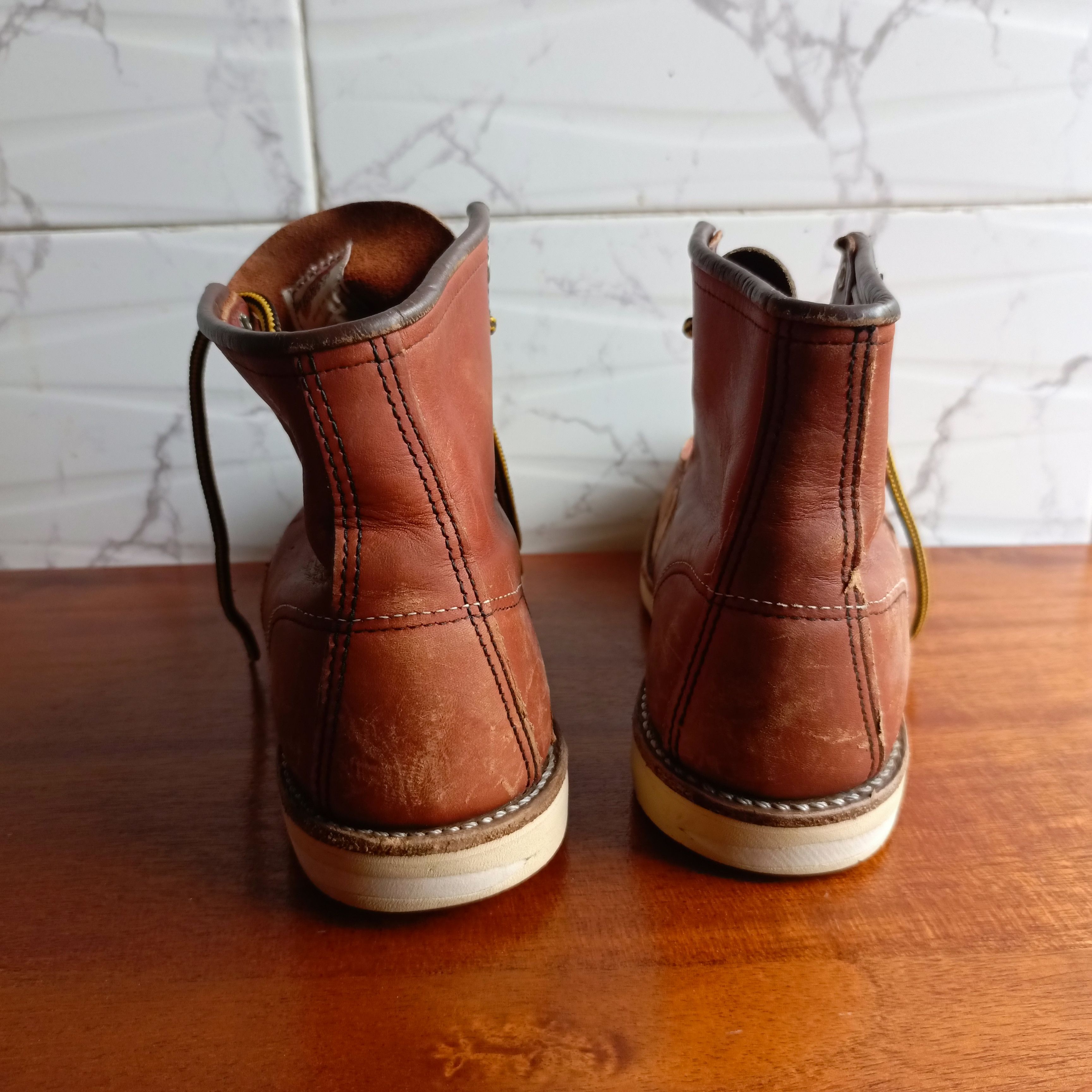 Red Wing Redwing 8131 boots brown leather size US 8.5 Size US 8.5 / EU 41-42 - 6 Thumbnail