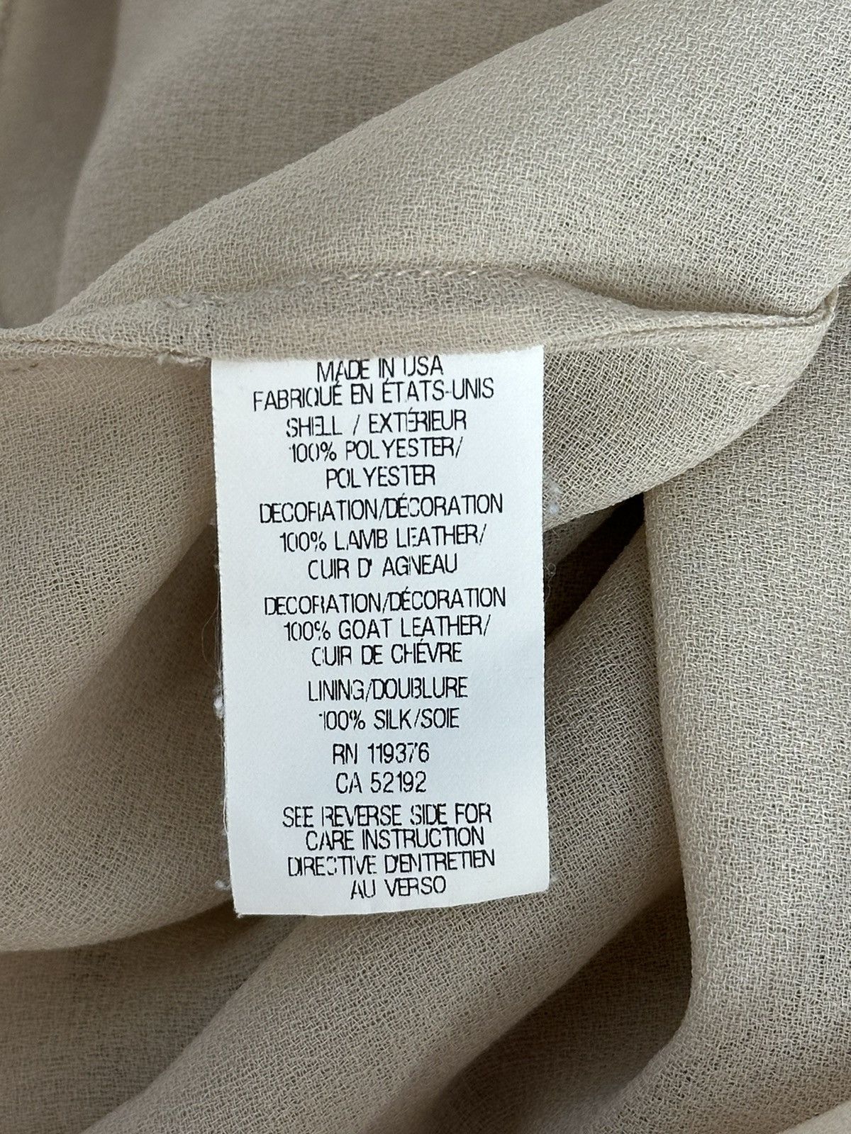 Helmut Lang Helmut Lang USA Raw Hem Leather Button Up Beige Long Shirt Size M / US 6-8 / IT 42-44 - 15 Thumbnail