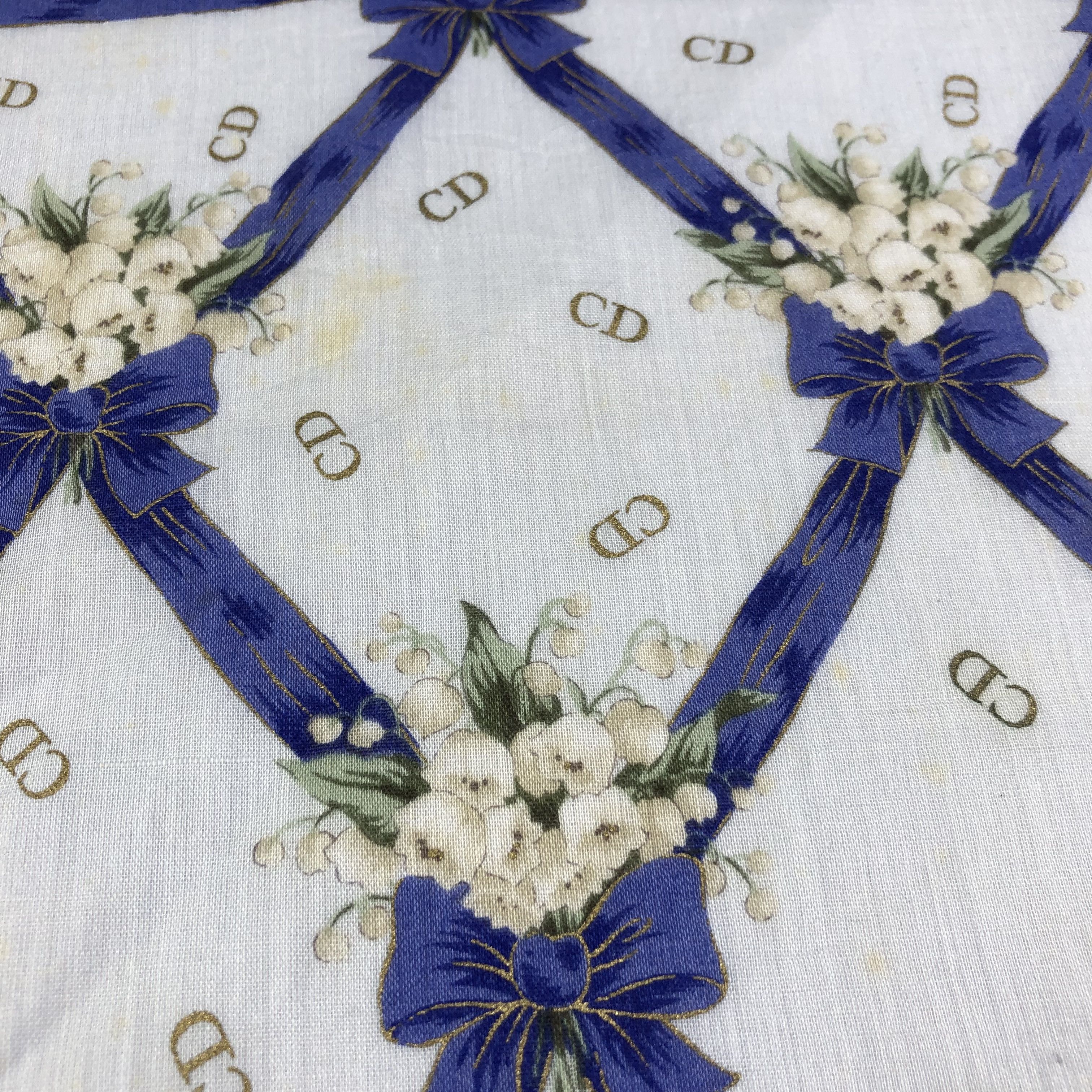 Christian Dior Monsieur Christian Dior CD Handkerchief Neckerchief Bandana H1949 Size ONE SIZE - 10 Thumbnail