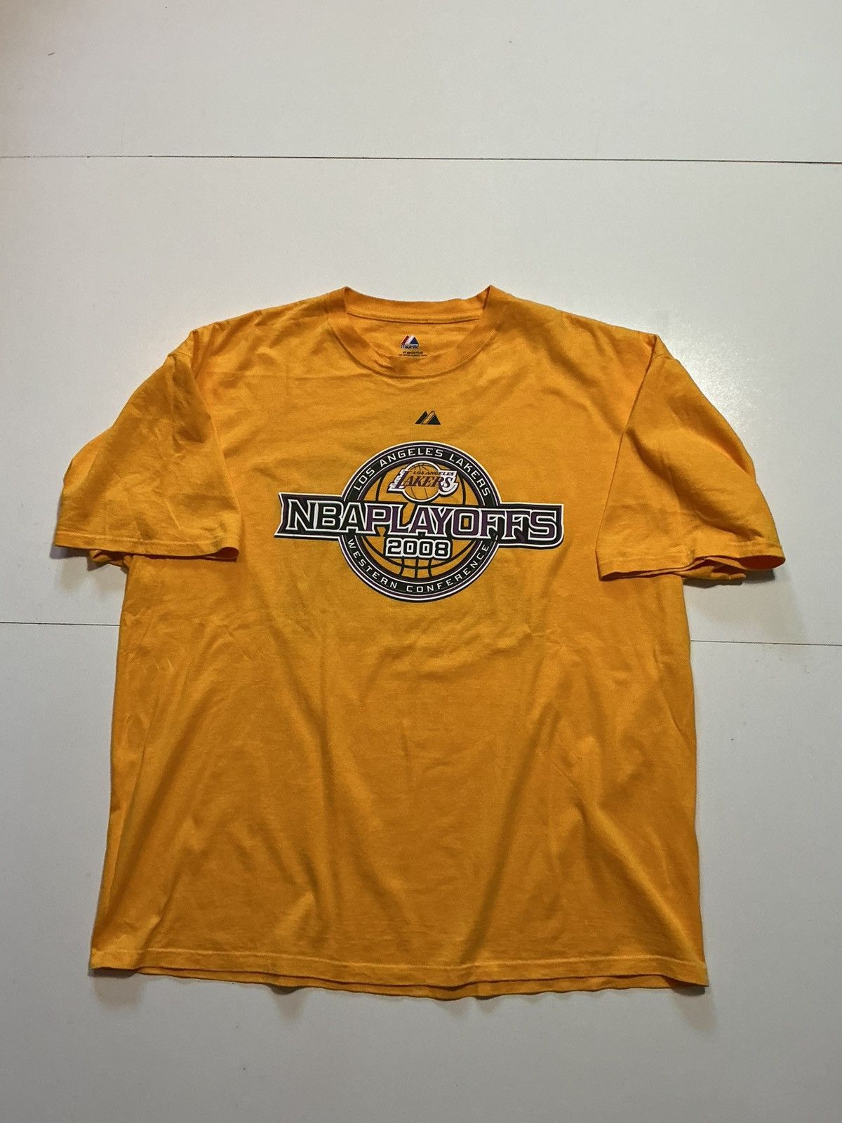 Majestic Los Angeles Lakers NBA Playoffs Kobe Bryant Graphic T-Shirt Size US XXL / EU 58 / 5 - 2 Thumbnail