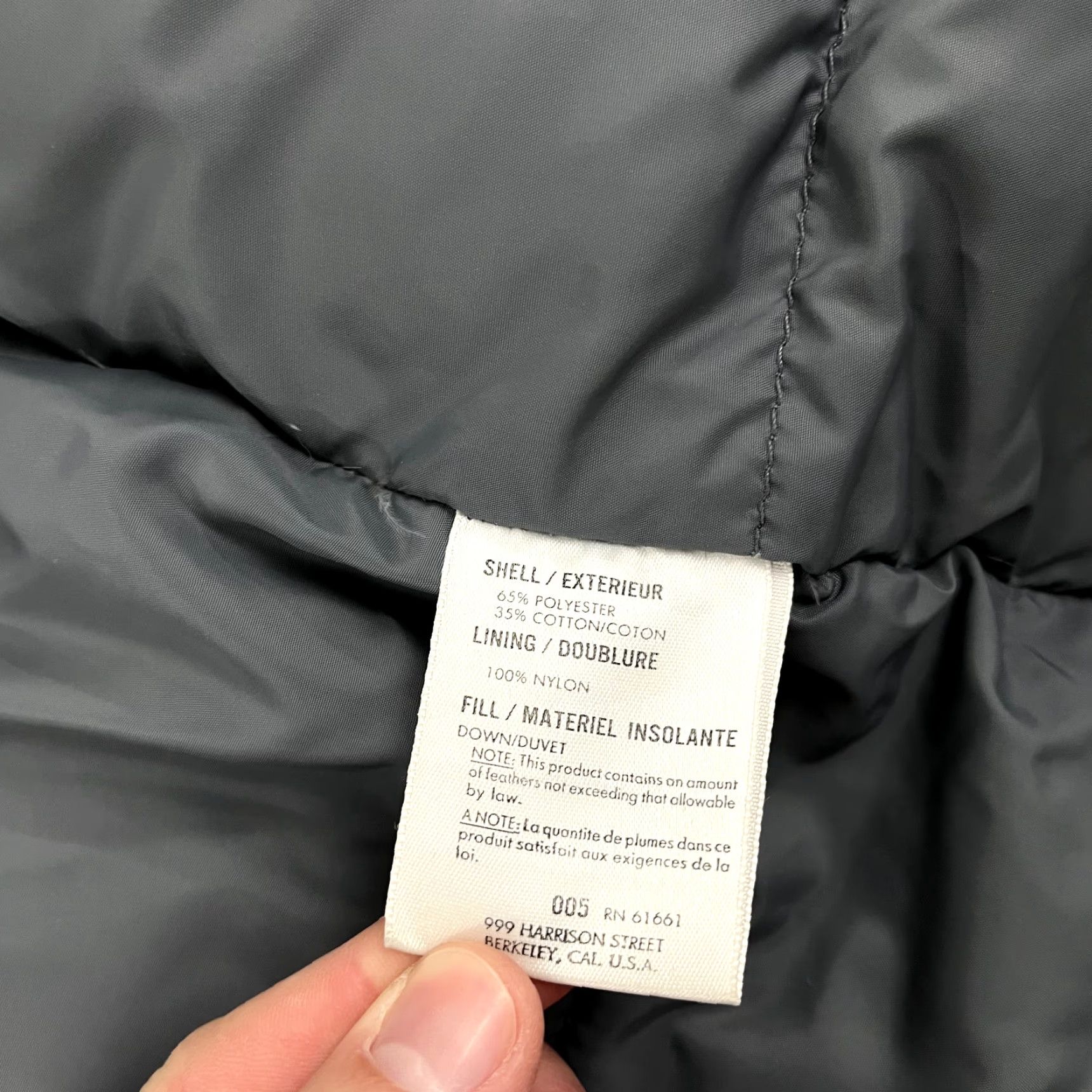 The North Face VINTAGE The North Face Jacket Mens Medium Blue Hooded Goose Down Puffer Coat USA Size US L / EU 52-54 / 3 - 3 Thumbnail