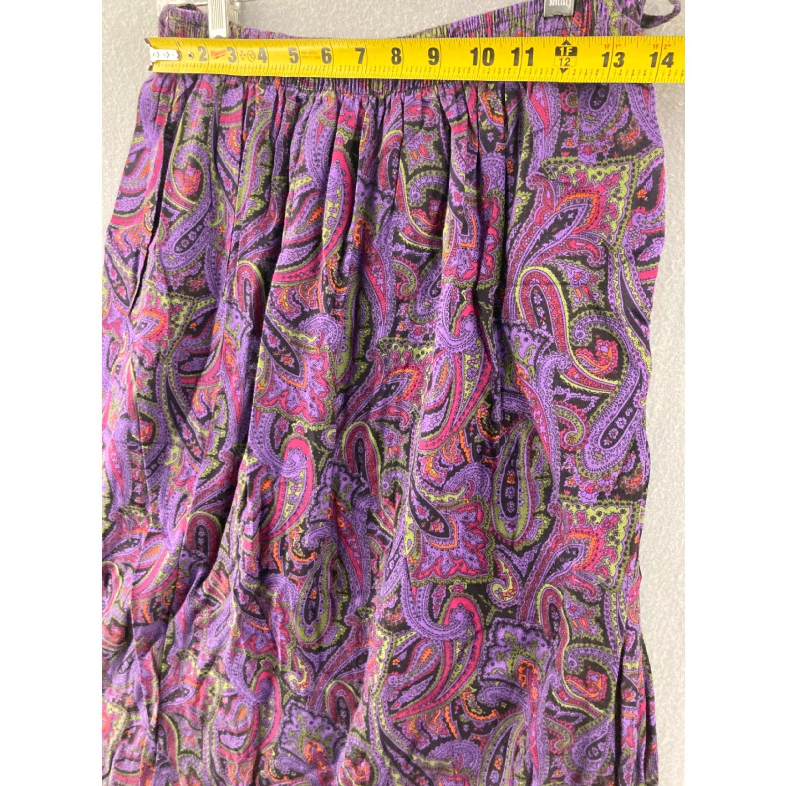 Vintage VINTAGE intriguing threads Skirt Womens M Black Maxi Long 90s Beach Retro Womens Size 32" / US 10 / IT 46 - 2 Thumbnail