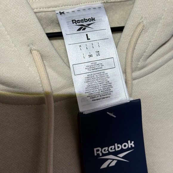Designer × Reebok NWT REEBOK FLEECE CREAM FULL ZIP HOODIE SZ LARGE L Size US L / EU 52-54 / 3 - 5 Thumbnail