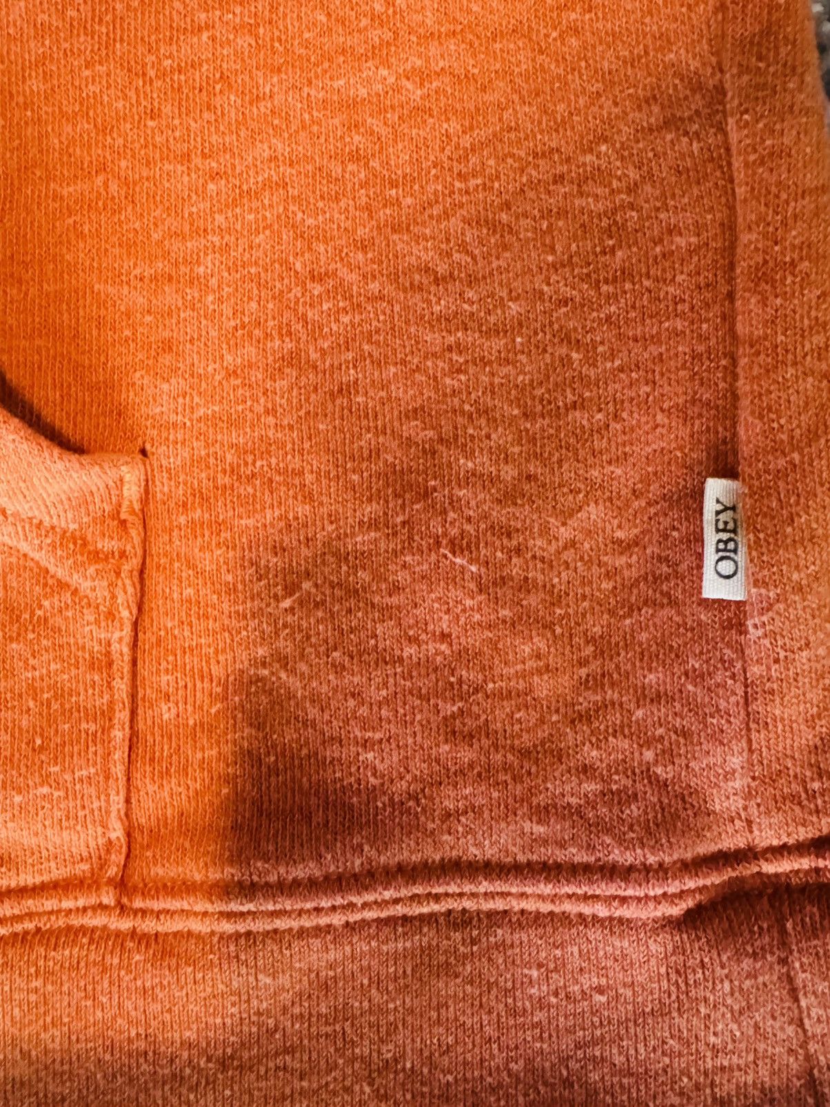 Obey Obey Propaganda Men's Lightweight Hoodie Size Medium Orange Size US M / EU 48-50 / 2 - 2 Thumbnail
