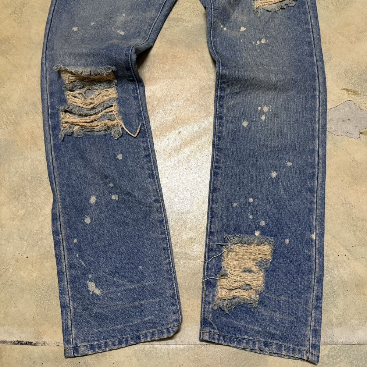 Japanese Brand Japanese Brand Distressed Denim Jeans Size US 32 / EU 48 - 5 Thumbnail