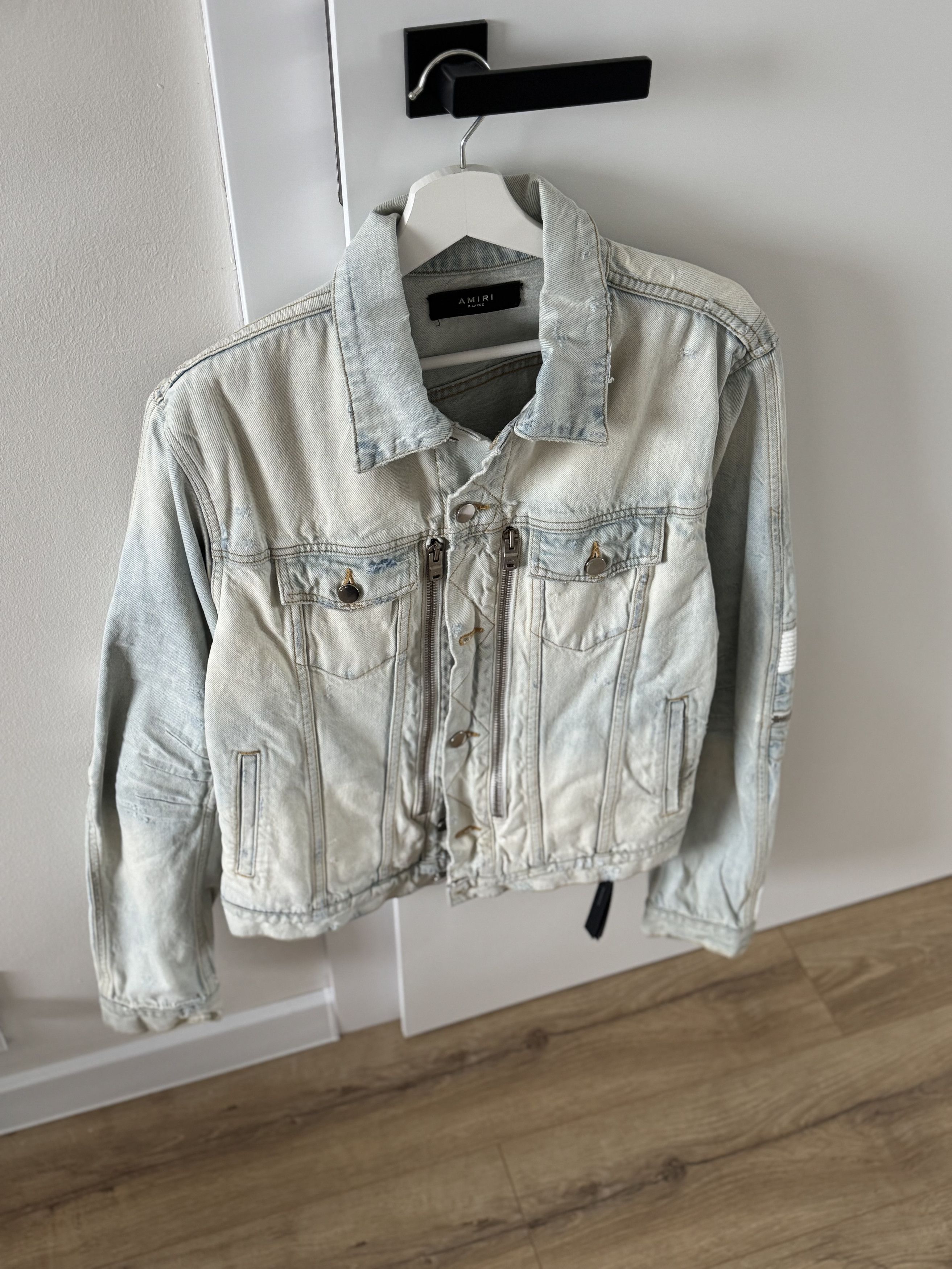 Amiri Amiri Biker Jeans jacket Size US XL / EU 56 / 4 - 11 Thumbnail