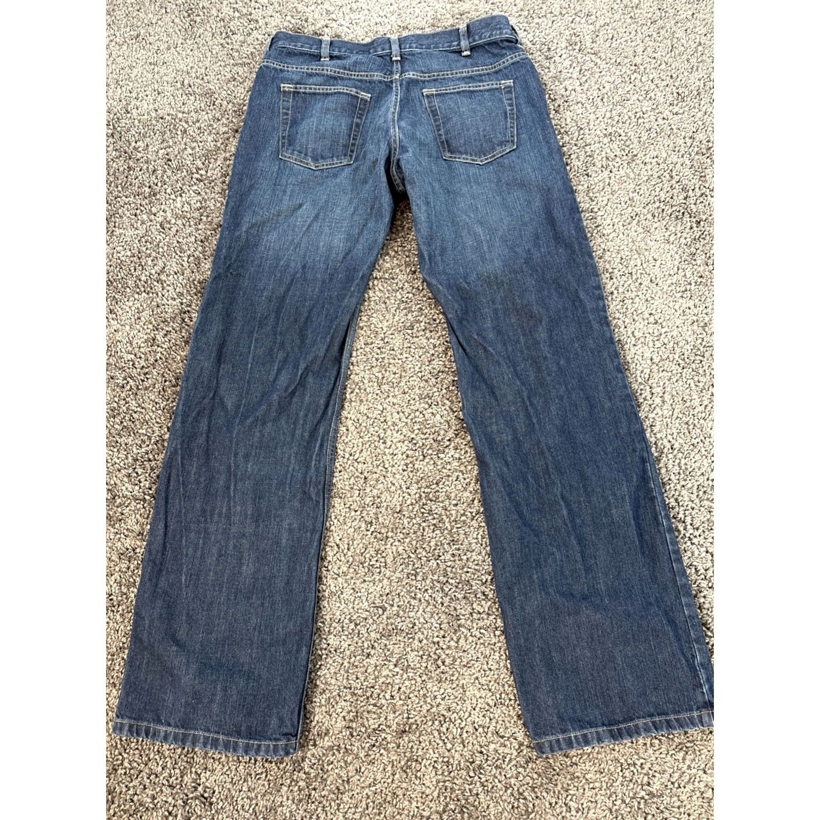 Old Navy VINTAGE Old Navy Jeans Bootcut Distressed Mens 36x35 Blue Cotton 35 Inseam USA 90s/2000s Grunge Work Relaxed Regular Men Size US 36 / EU 52 - 6 Thumbnail