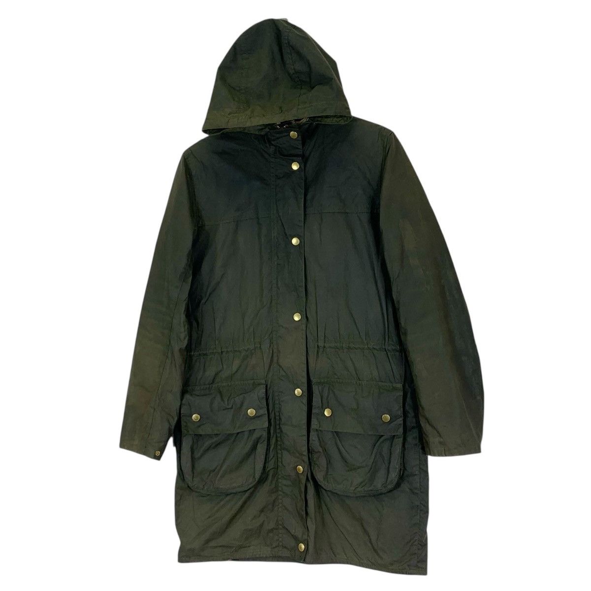 Barbour Vintage Barbour Tartan Waxed Cotton Raincoat Size US S / EU 44-46 / 1 - 3 Thumbnail