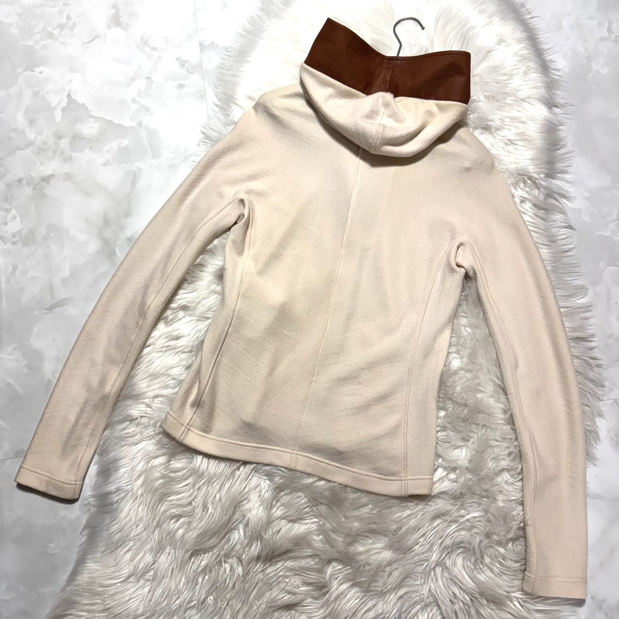 Hermes Hermes leather-switched 2-way size ZIP UP parka jacket 38 Size S / US 4 / IT 40 - 13 Thumbnail