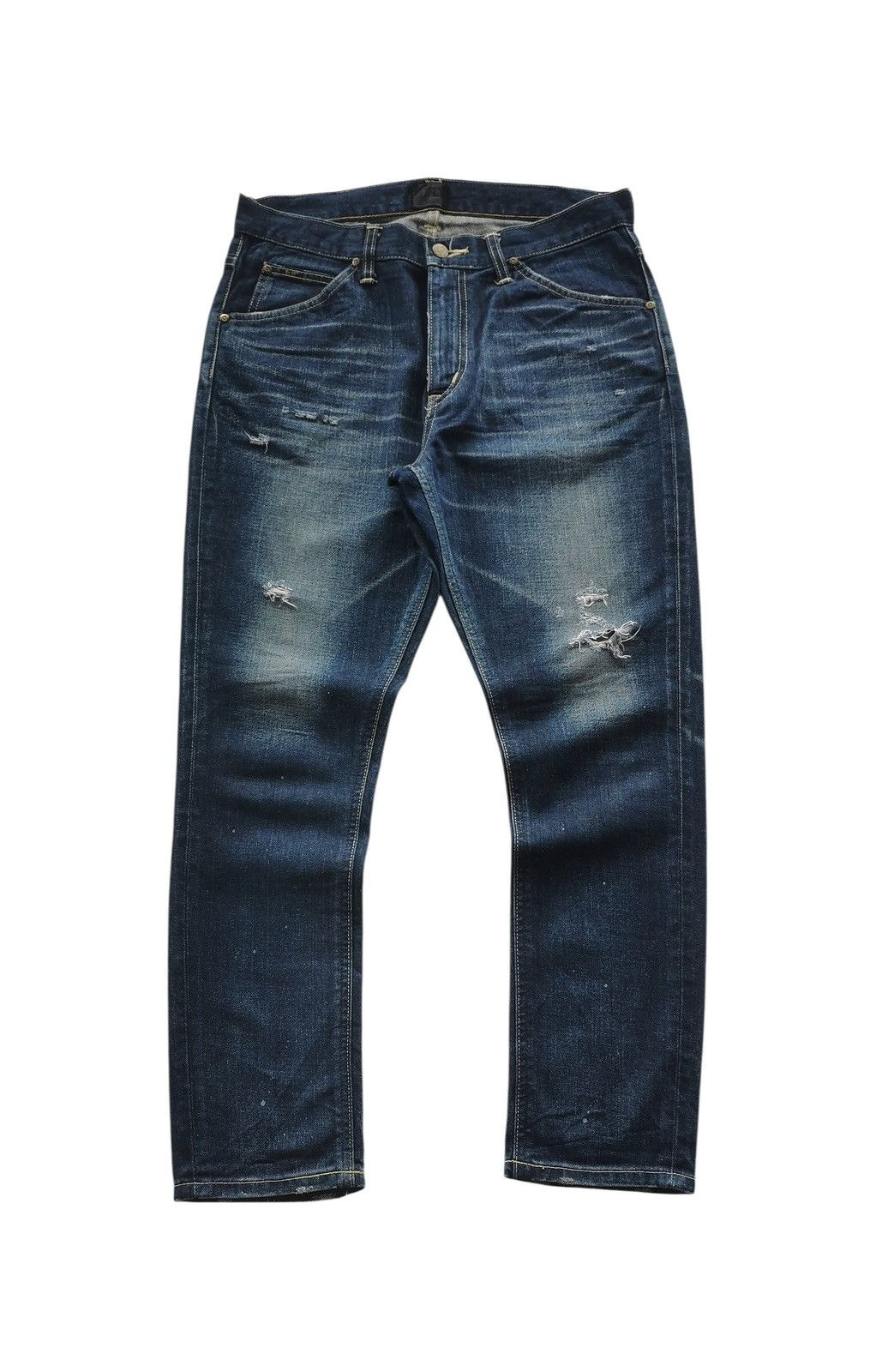 Lee Lee × nano universe Distressed Jeans Cat Whisker 32 Size US 32 / EU 48 - 1 Thumbnail