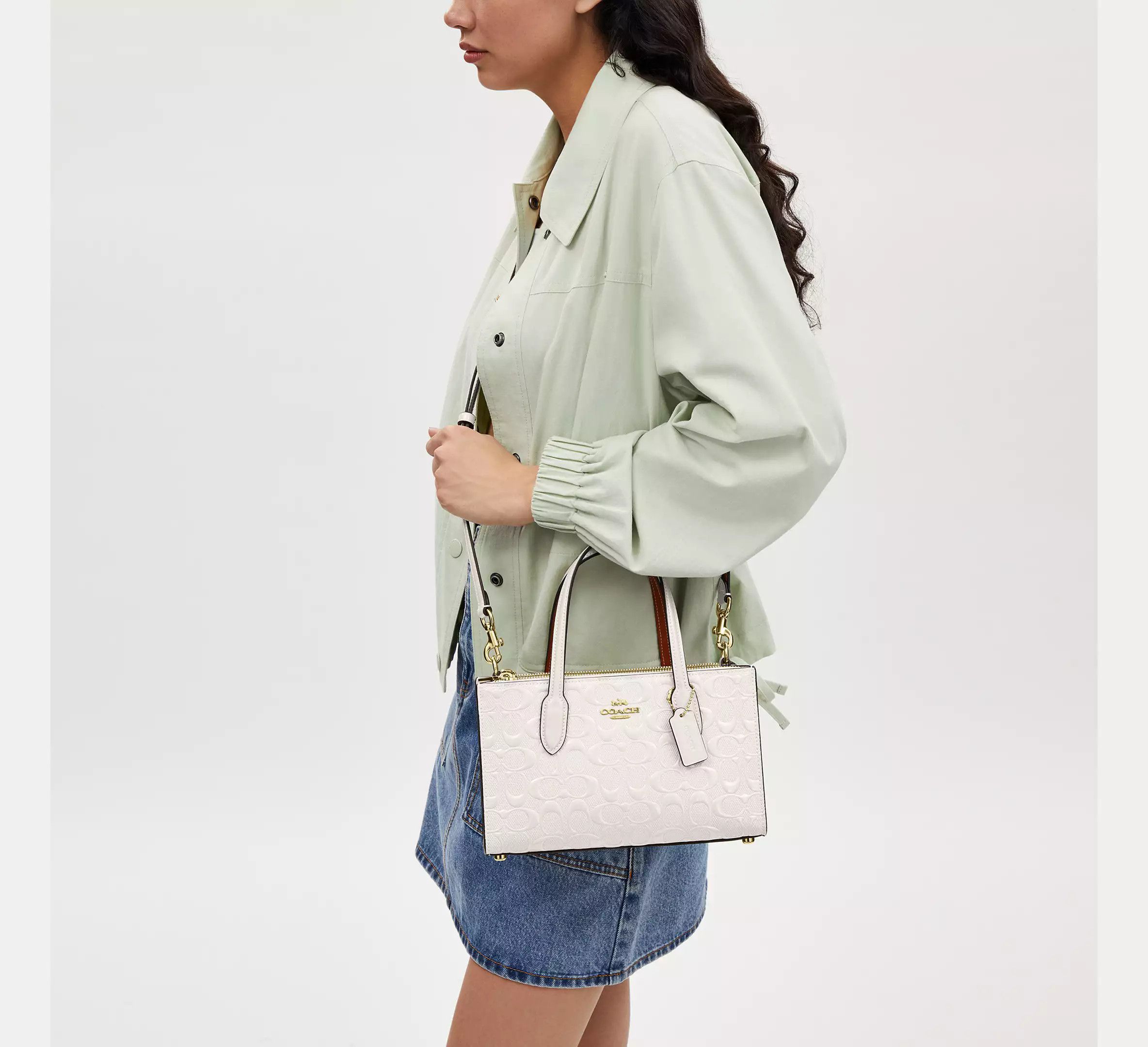 Coach Nina Small Tote Bag In Signature Leather CT854 Size ONE SIZE - 7 Thumbnail