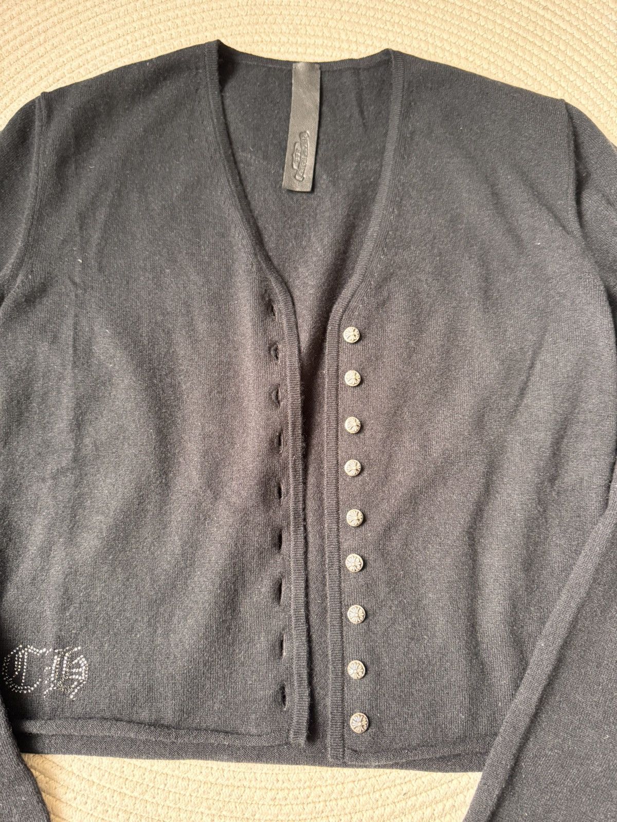 Chrome Hearts Chrome Hearts cashmere Cardigan Floral Hearts size M Size M / US 6-8 / IT 42-44 - 3 Thumbnail