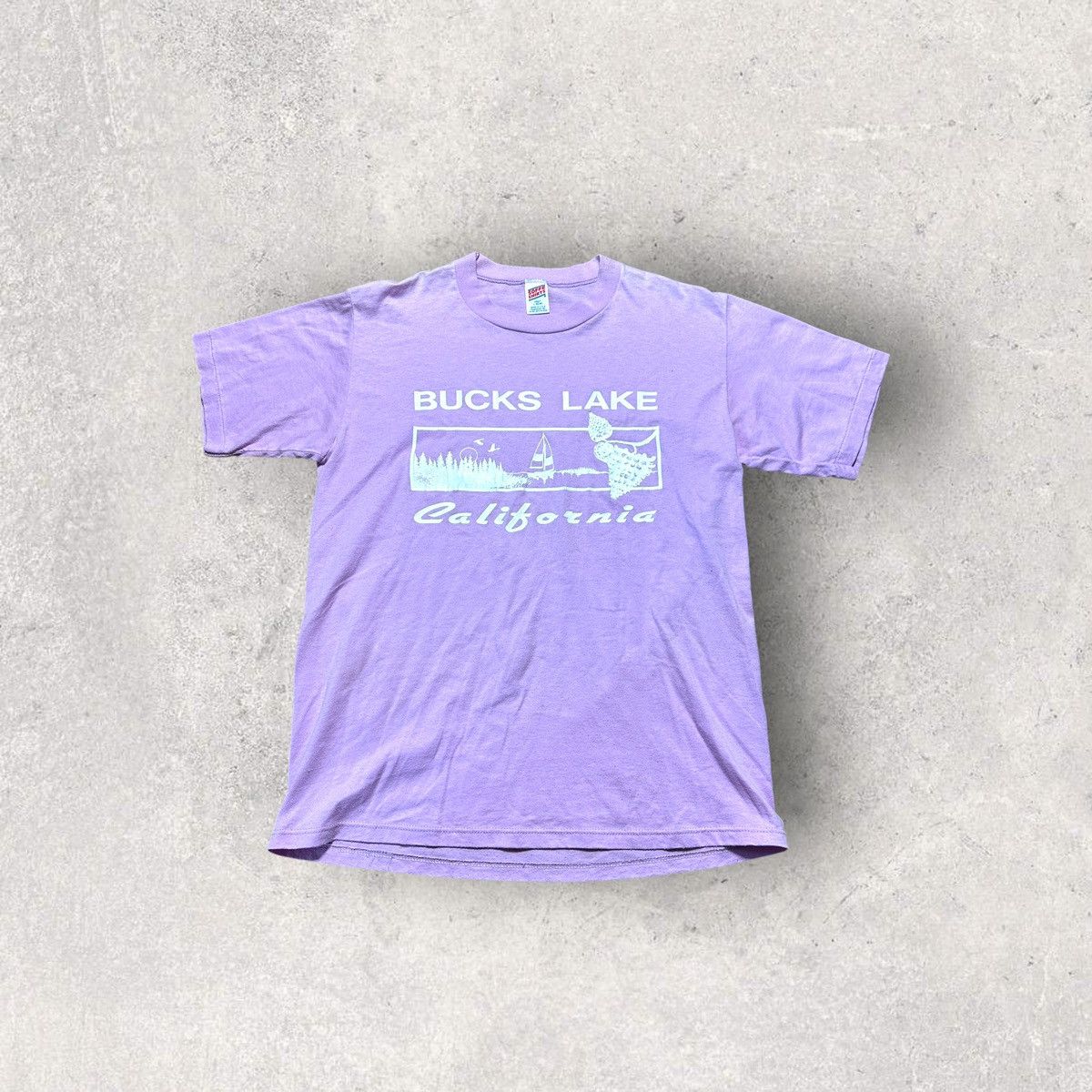 Soffe × Vintage Vintage Bucks Lake California tee Size US L / EU 52-54 / 3 - 1 Thumbnail